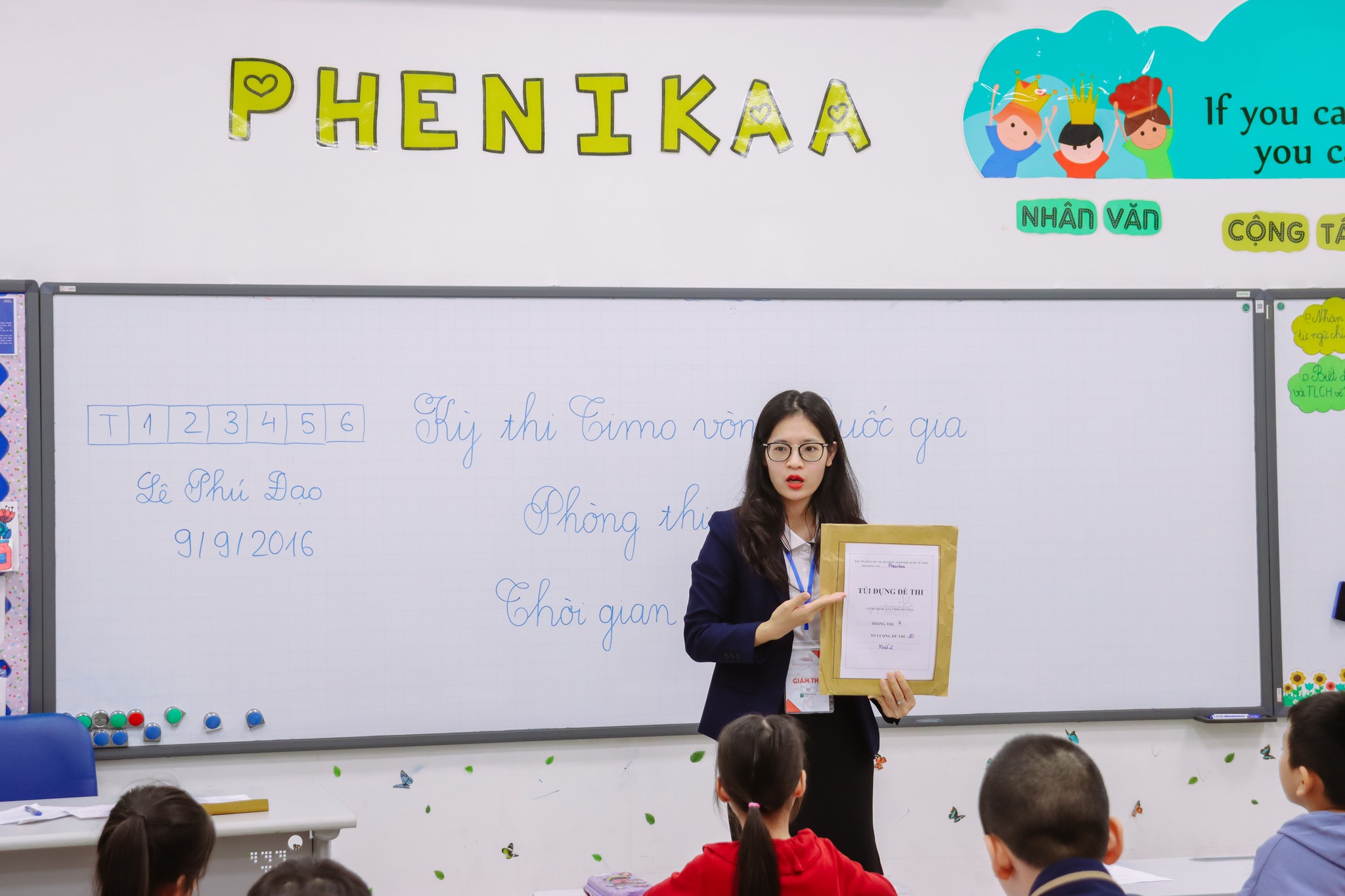 Công tác tổ chức thi nghiêm túc trong Kỳ thi Olympic Toán học quốc tế TIMO năm 2023 tại Phenikaa School
