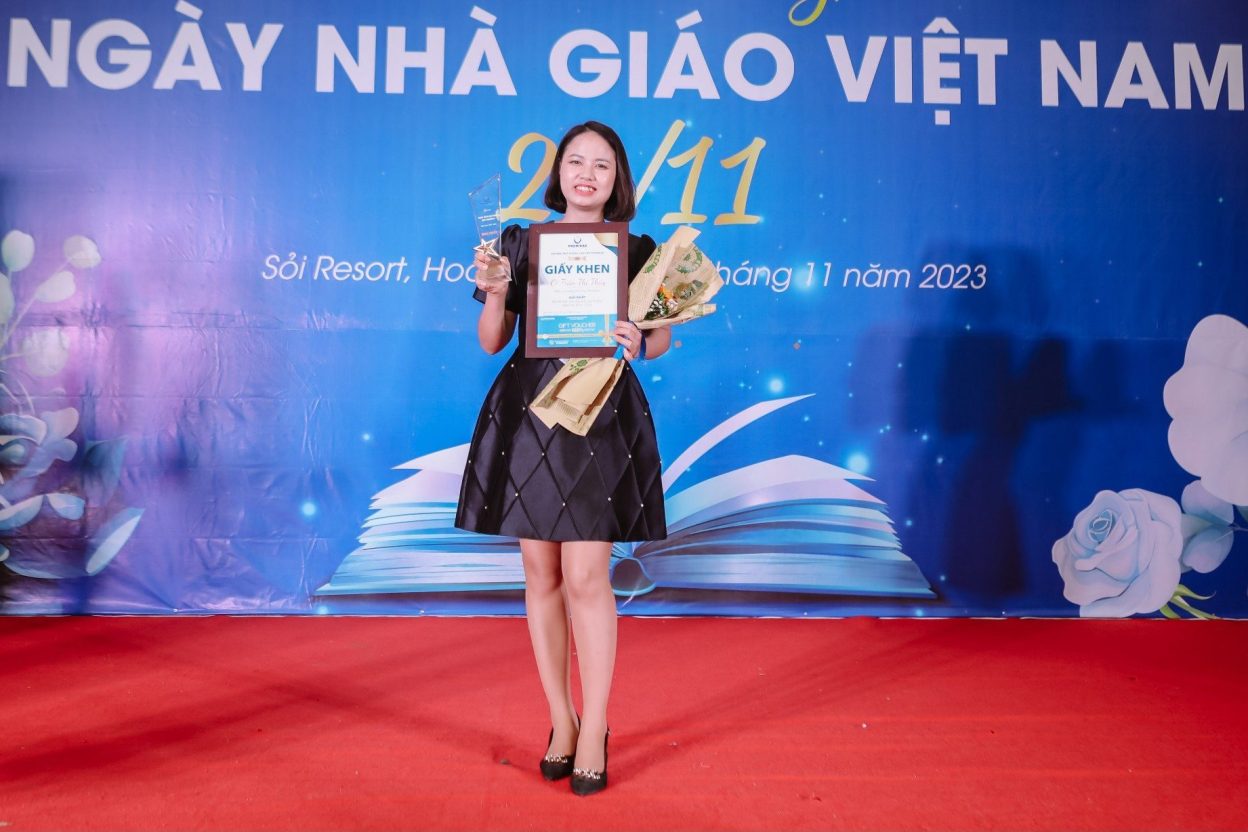 Cô Trần Thị Thuỷ xuất sắc đạt giải nhất Hội thi Giáo viên dạy giỏi cấp trường năm học 2023 - 2024