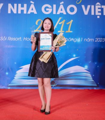 Cô Trần Thị Thuỷ xuất sắc đạt giải nhất Hội thi Giáo viên dạy giỏi cấp trường năm học 2023 - 2024