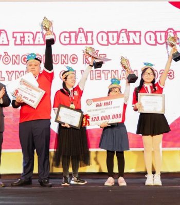 Nguyễn Minh Trang - Lớp 4A1 cùng đồng đội giành giải Quán Quân tại vòng Chung kết English Olympics of Vietnam