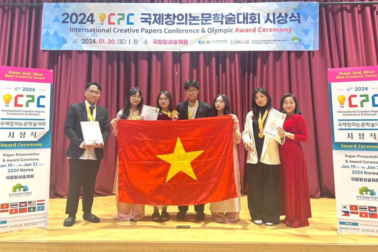 Học sinh Phương Uyên lớp 11C2 đã xuất sắc giành Huy chương Vàng tại Hội thảo các công trình Khoa học Sáng tạo 2024 (International Creative Papers Conference - ICPC 2024)