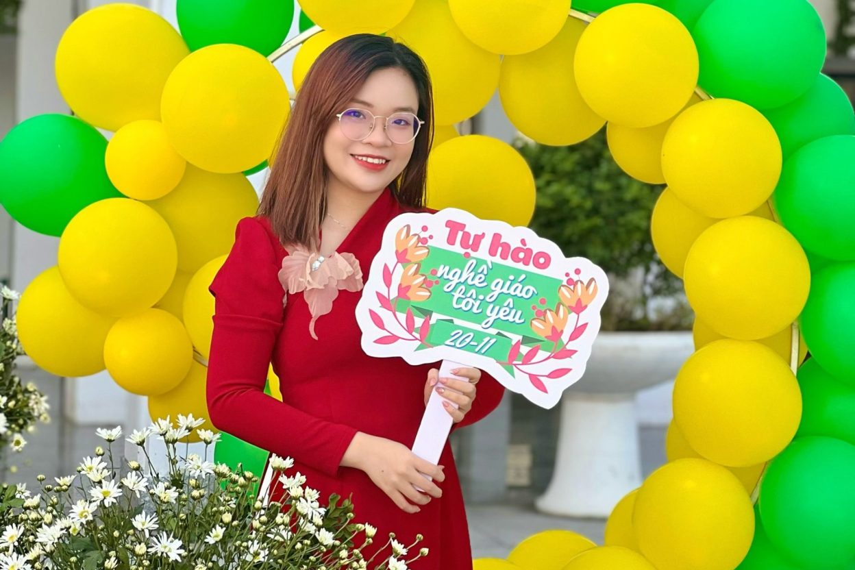 Cô giáo Lưu Huyền Trang - Giáo viên Tiếng Anh, Tổ trưởng tổ Tiếng Anh trường Tiểu học Phenikaa