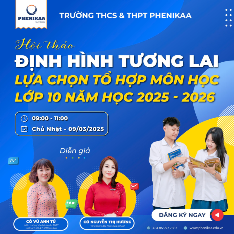 Chọn trường tốt - học sinh sẽ được định hình tương lai ngay từ lớp 10