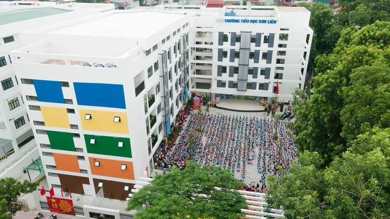Toàn cảnh trường Tiểu học Kim Liên