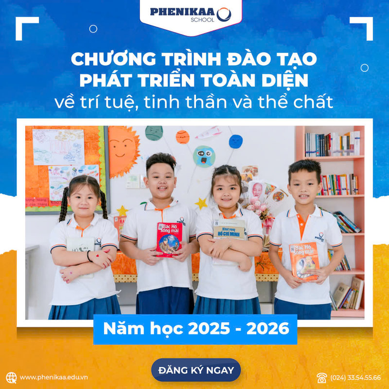 Với mức học phí chỉ từ 43,5 triệu VNĐ/năm, bé sẽ được trải nghiệm chương trình đào tạo chất lượng cao, phát triển toàn diện 