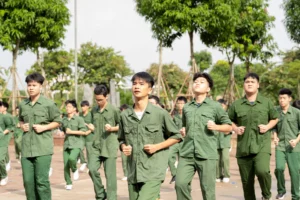 Trải nghiệm môi trường quân đội, giúp học sinh hình thành nề nếp kỷ luật và trách nhiệm