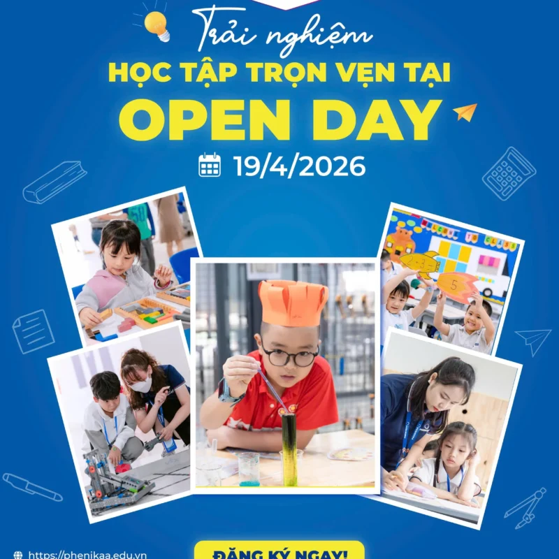 Ngày hội tuyển sinh - Open Day thang 4/2026 tai Phenikaa School