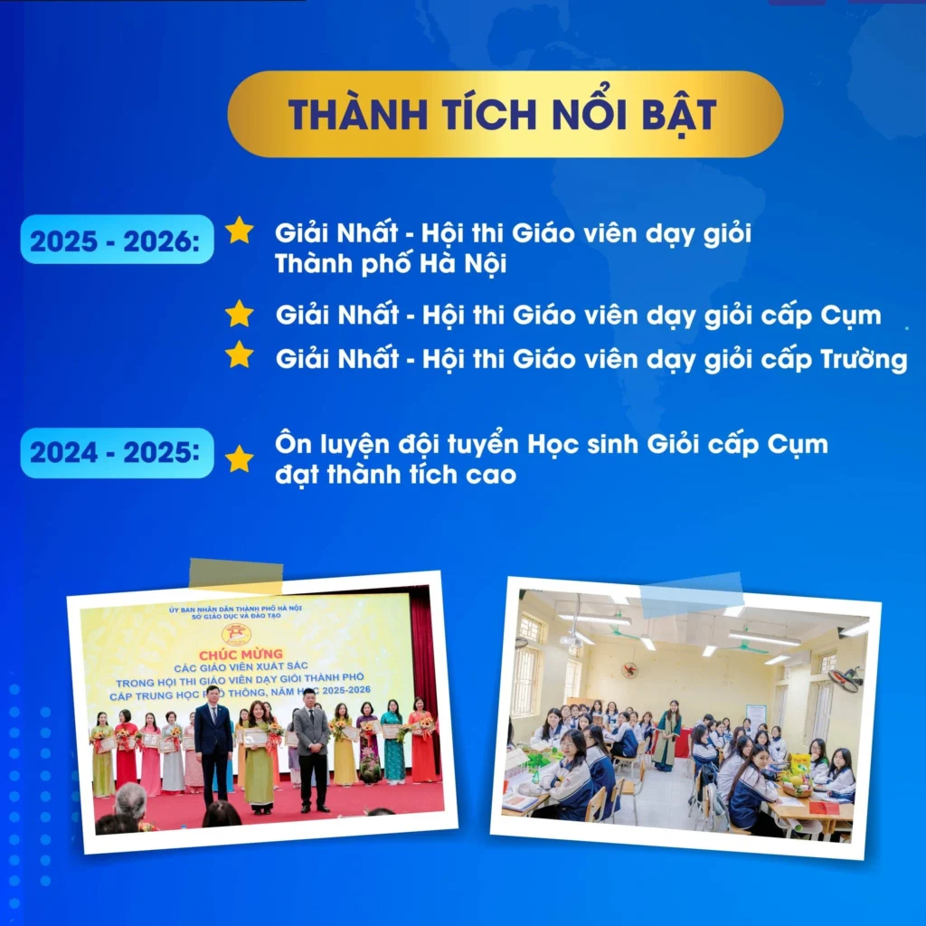 Thành tích nổi bật của cô giáo Nguyễn Thị Ninh - Giáo viên Địa lý trường THCS & THPT Phenikaa
